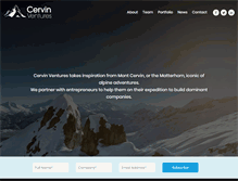 Tablet Screenshot of cervinventures.com